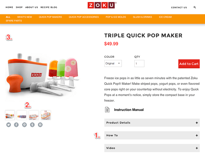 Top 5 examples of product pages for eCommerce stores